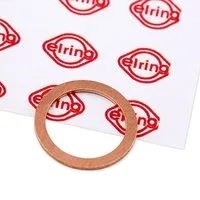 ELRING Guarnizione Tappo Coppa Olio Rame 110.507 Anello tenuta, Vite spurgo olio BMW,TOYOTA,MINI,1 Schrägheck (F20),4 Gran Coupe (F36)