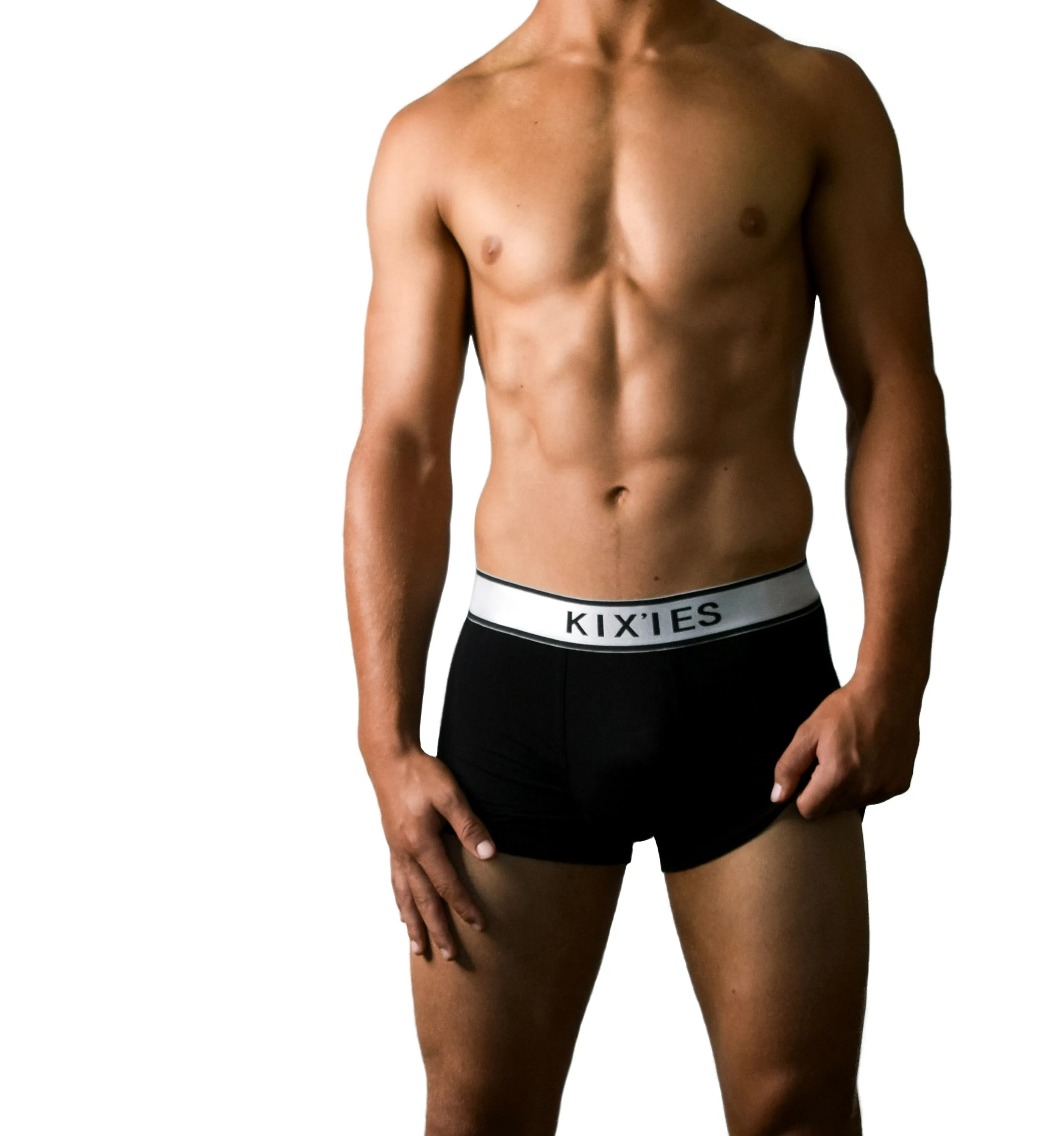 Mens Elastane Trunk Underwear - Black - MD – Nero · Uomo