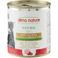 Almo Nature 24 x 280 / 290 g Alimento umido per cane - Manzo e Prosciutto (290 g)