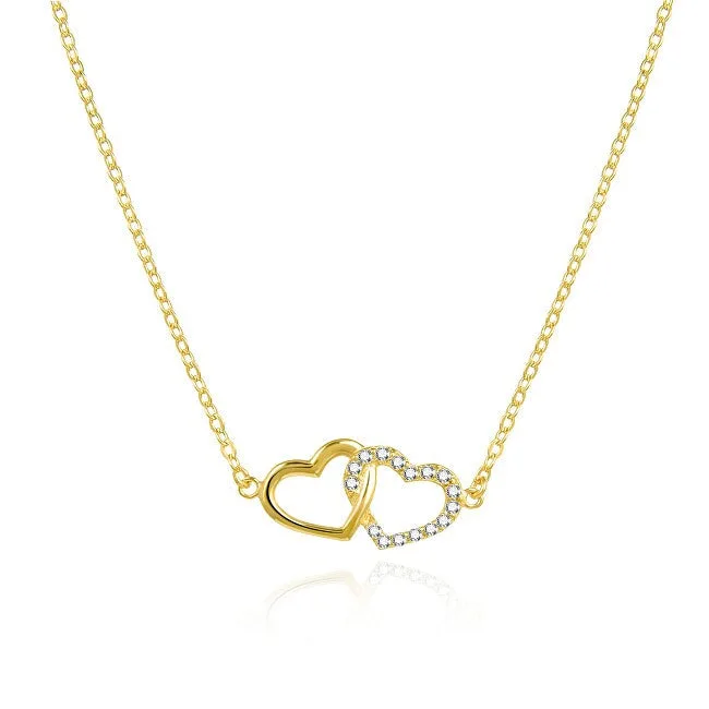 Agato Collana cuore placcata oro AGS1499/47-oro — Collana – Donna