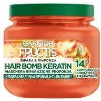 Garnier Fructis Ripara & Rinforza Hair Bomb Keratin Maschera Riparazione Profonda 320 ml