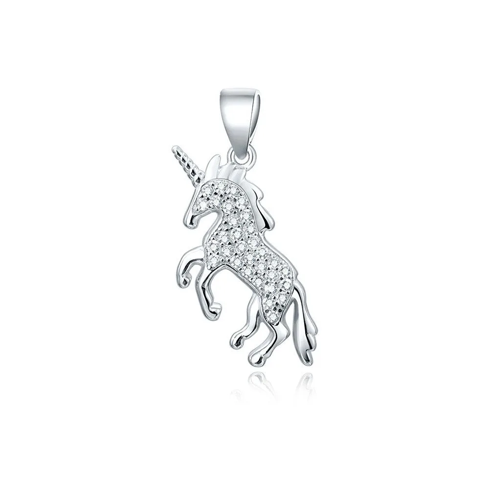 Beneto Ciondolo unicorno argento AGH93 — Pendente