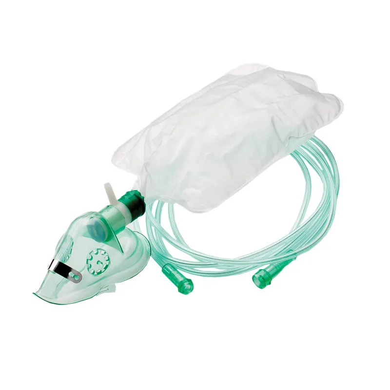 Maschera Ossigeno non rebreather con reservoir e tubo da 2,1 mt - XL