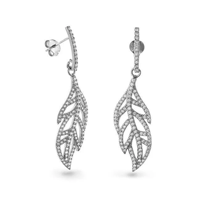 Again jewelry Orecchini pendenti argento cubic zirconia AJNS0055 — Orecchini – Donna