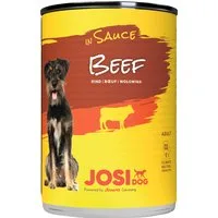 JosiDog in Salsa 12 x 415 g Alimento umido per cani - Manzo