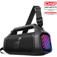 Boom 2 Plus | Bluetooth-Lautsprecher mit mächtigem Bass für Draußen Phantom Black / Boom 2 Plus – Nero