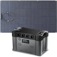 ALLPOWERS 2400W G¨¦n¨¦rateur Solaire S2000 Pro avec PV 200W - S2000 Pro+SF200 PV 200W