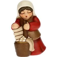 Lavandaia Presepe Classico rosso