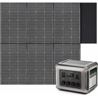 ALLPOWERS R2500 Estaci¨®n de Energ¨ªa Port¨¢til 2500W 2016Wh - R2500+1*(SP039 Panel Solar 600W)