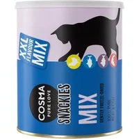 Multipack Risparmio! 3 x Cosma Snackies XXL Maxi Tube Snack per gatti - Mix 3: 3 x 160 g confezione assortita con Salmone, Pollo, Tonno, Pesce bianco