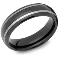 Anillo de tungsteno ionizado, brillante, robusto