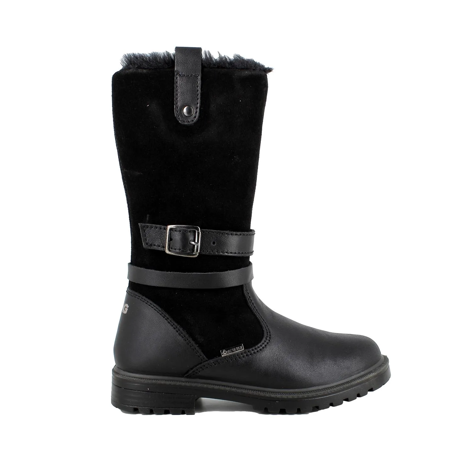 Primigi Stivali gore-tex da bambina nero con zip, Taglia 35