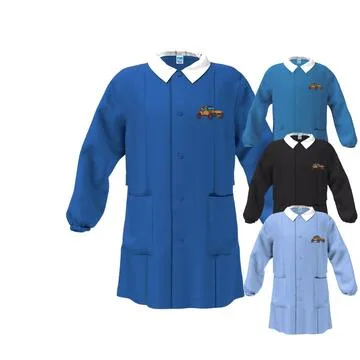 GREMBIULE SCUOLA BAMBINO SIGGI 33GR4393 RICAMO AUTO – Blu