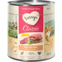 Feringa Classic Meat Menù 12 x 800 g - Anatra & Vitello con Broccoli e Tarassaco