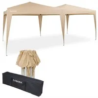 Paviljoen Beige 3x6m UV-bescherming 50+ – 300x210x600cm