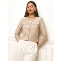 Gilet / Cardigan La Modeuse  78909_P187911 – Beige · Donna