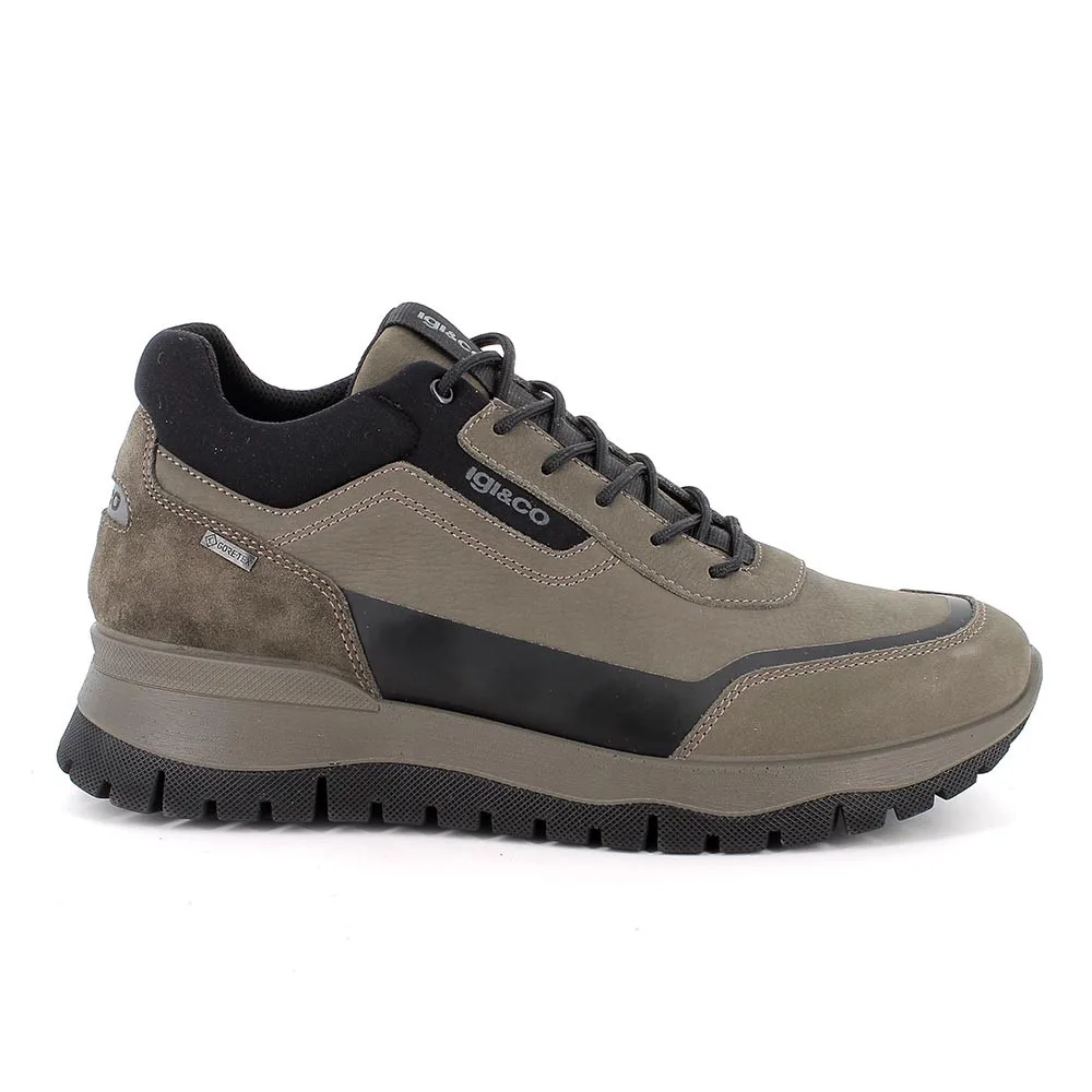 Sneakers gore-tex da uomo verde con lacci, Taglia 42 - IgieCo