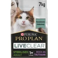 PURINA PRO PLAN LiveClear® Gatti Adulti Sterilizzati Ricco in Tacchino - 7 kg