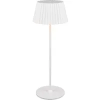 Lampada da tavolo ricaricabile Suarez bianca Trio