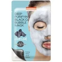 Purederm Deep Purifying Black O2 Bubble Mask Charcoal Maschera Purificante – Nero