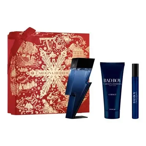 Set de Navidad Bad Boy Cobalt Eau de parfum 100 ml + 100 ml + 10 ml – Rosa · Bambino