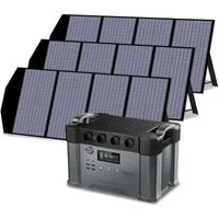 ALLPOWERS Generador Solar 2400W (S2000 Pro + SP029 Panel Solar 140W) - S2000 Pro +3 * (SP029 140W Panel Solar )