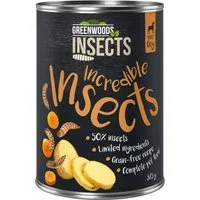 Greenwoods Insects con Patate e Carote Alimento umido per cani - Set %: 12 x 375 g