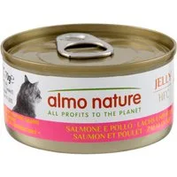 Almo Nature 24 x 70 g HFC Natural - HFC Salmone con Pollo in gelatina - NUOVO!
