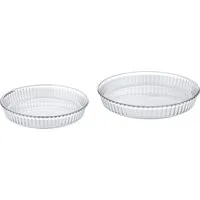 Set pirofile Borcam rotonde in vetro, da 2 pezzi