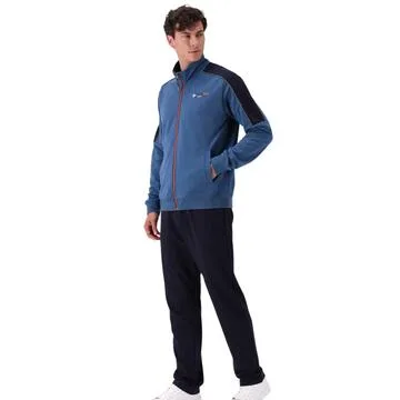 TUTA UOMO IN COTONE CON ZIP FRATELLI CAMPAGNOLO 77581 – Blu