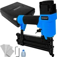 Niet- en Nagelspistool Blauw Zwart Perslucht – 5.6x24x22.5cm