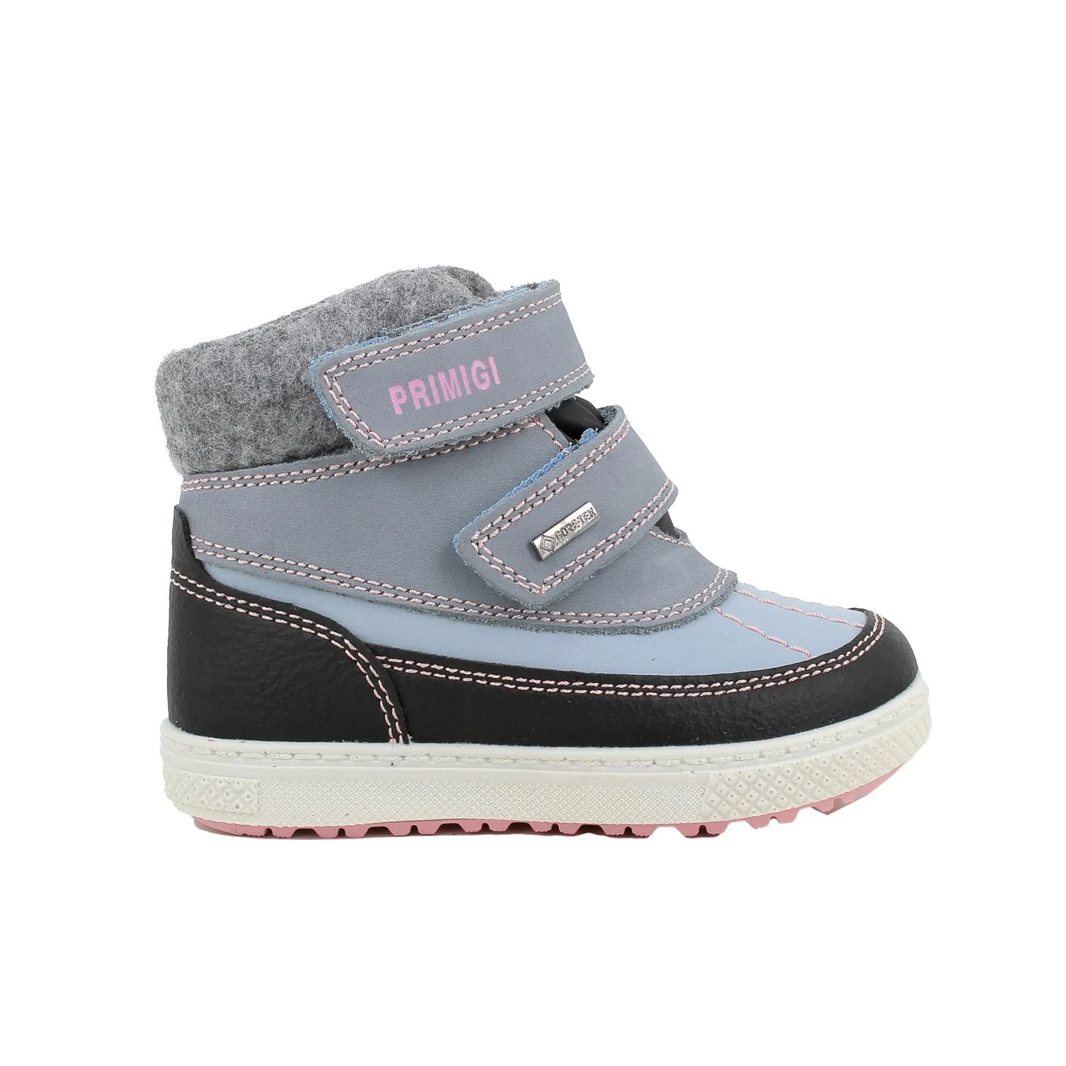 Primigi Scarponcini gore-tex da bambina celeste con strap, Taglia 22