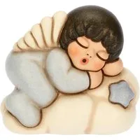 Angelo azzurro in ceramica su nuvola – Blu