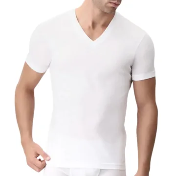 MAGLIA COTONE MANICA CORTA UOMO CAGI 1305 – Bianco