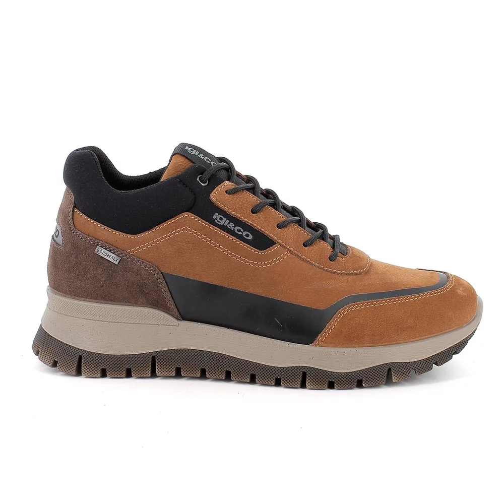Sneakers gore-tex da uomo marrone con lacci, Taglia 44 - IgieCo