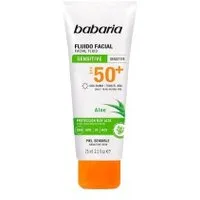 Babaria Aloe Vera Facial Fluid For Sensitive Skin SPF 50+ 75ml