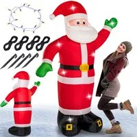 Opblaasbare Kerstman XXL 250x180x115cm LED – 180x250x115cm