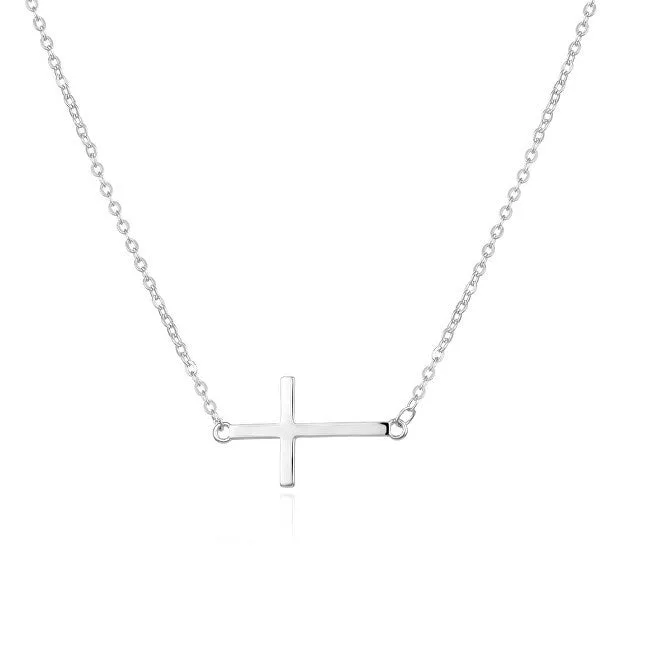 Agato Collana argento croce AGS1532/47 — Collana