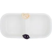 Antipastiera 2 scomparti ceramica Salatini