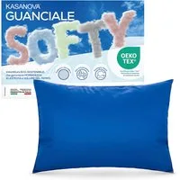 Cuscino guanciale fiocco memory Softy blu