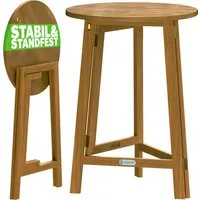 Statafel Hout Ø80cm Inklapbaar – 78x110x78cm