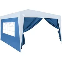 Zijwanden vouwbaar paviljoen set van 2 blauw 3x2m – 200x5x300cm