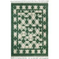 Oriental Grid Tapis 250x350 Vert