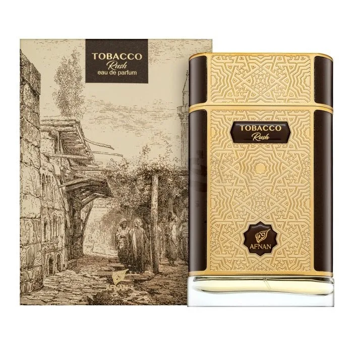 Afnan Tobacco Rush 80 ml Uomo — Eau de Parfum – Arancione