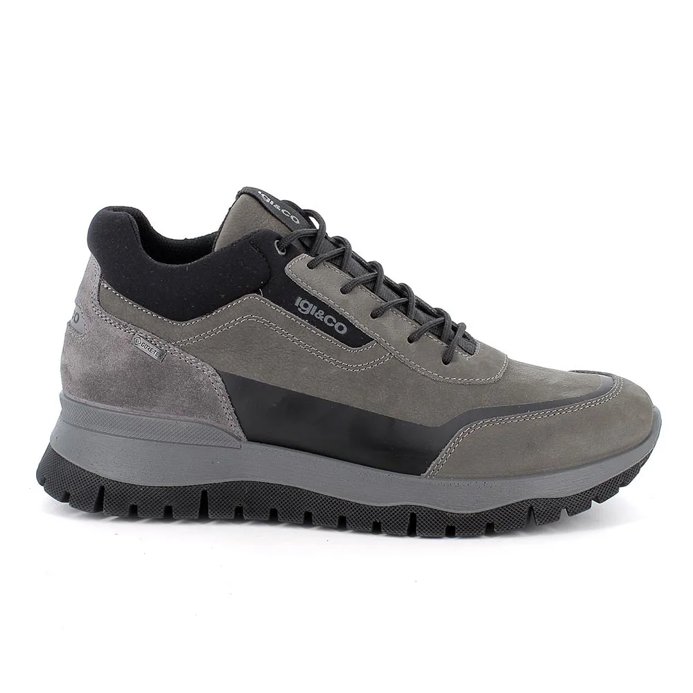Sneakers gore-tex da uomo grigio con lacci, Taglia 46 - IgieCo