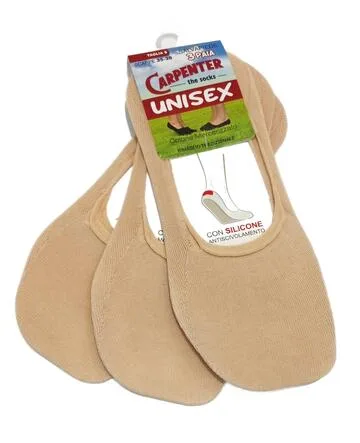 Salvapiede unisex in cotone mercerizzato Carpenter G022 ( TRI-PACK) – Bianco