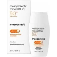 Mesoestetic Mesoprotech Mineral Fluid SPF50 Protezione Solare Viso Colorata Per Pelli Sensibili 50 Ml