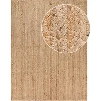 Alfombra de yute Sakira beige 80x250 cm