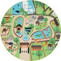 Alfombra infantil Bini beige 200 cm redondo