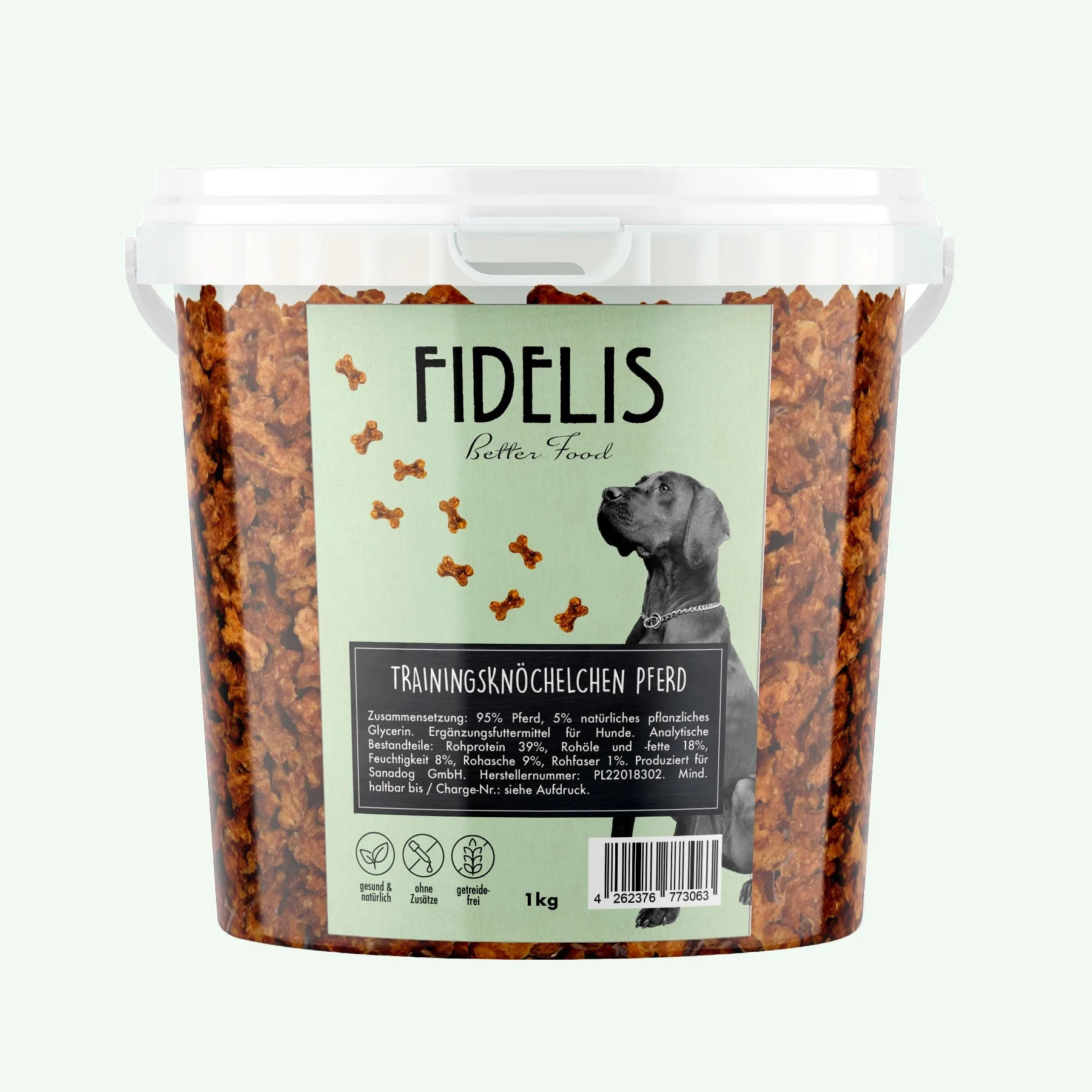 Huesitos de entrenamiento Caballo (cubo de 1 kg)